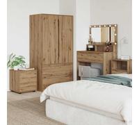 sephironlbb Cabinet de salle de bain en bois d'ingénierie 40,5 x 40 x 44 cm avec tiroir à roulement à billes, compartiments spacieux, porte stable réglable, meuble rangement pour salle de bain moderne
