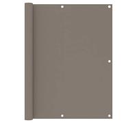 sephironlbb Écran de Balcon Taupe 120x500 cm Tissu Oxford Protection UV Support Fixation pour terrasse Patio Jardin Plage ou Camping