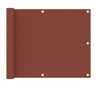 sephironlbb Écran de Balcon Terre Cuite 75x500 cm Tissu Oxford Protection UV Support Fixation pour terrasse Patio Jardin Balcon