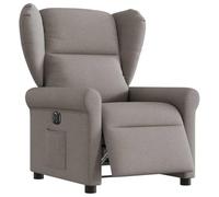 sephironlbb Fauteuil inclinable électrique Taupe en Tissu avec Repose-Pied et Dossier réglables, accoudoirs Larges, siège Confortable pour Salon, Bureau, Chambre et détente à la Maison