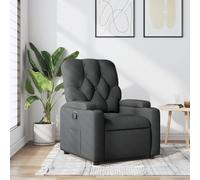 sephironlbb Fauteuil inclinable en Tissu Gris foncé avec Repose-Pieds et Dossier réglables, accoudoirs rembourrés, Porte-gobelets intégrés pour Salon Bureau Chambre détente Confort Durable