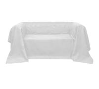 sephironlbb Housse de canapé en micro-daim - Crème - 210 x 280 cm - En microfibre - Élastique - Antidérapant - Lavable - Pour canapé, salon