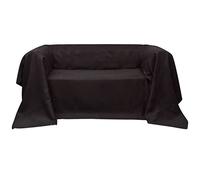 sephironlbb Housse de canapé en micro-daim - Marron - 210 x 280 cm - Élastique - Avec protection anti-rayures antidérapante - Lavable - Pour canapé, fauteuil