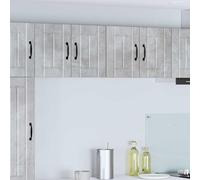 sephironlbb Meuble Mural Lucca Gris béton en Bois d'ingénierie 60 x 31 x 40 cm avec 2 Portes et 2 étagères pour Rangement Cuisine, Armoire Colonne Pratique et pour intérieur Moderne