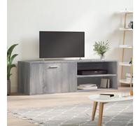 sephironlbb Meuble TV Sonoma Gris en Bois d'ingénierie 120x34x37 cm, Meuble de Rangement Salon avec Niche, tiroir et Porte, Support Console pour télévision multimédia et Audio vidéo