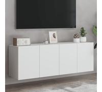 sephironlbb Meubles TV muraux Blancs en Bois d'ingénierie 60x30x41 cm 2 pièces, Rangement Pratique pour Salon séjour Chambre, Support Console multimédia avec niches et tiroirs Suspendus