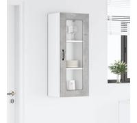 sephironlbb Panneau de Lave-Vaisselle Kalmar Gris béton 40 x 31 x 100 cm Meuble Armoire Rangement Cuisine Buffet vaisselier desserte Placard Colonne