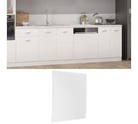 sephironlbb Panneau de Lave-Vaisselle Lyon Blanc en Bois d'ingénierie 59,5 x 3 x 67 cm pour Meuble Armoire Cuisine, Porte de Placard intégrée, Protection et Rangement Pratique