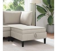 sephironlbb Pouf avec Rangement Velours Avoine canapé Sofa modulable avec Coussin 70x70x40 cm Coffre de Rangement pour Salon séjour Chambre Bureau Confort Assise Relax Durable