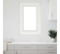 sephironlbb RISOR Fenêtre de cave 60 x 90 cm en PVC et verre blanc avec fonction basculante, protection thermique, insonorisation et vitrage isolant, cadre à 5 chambres, idéale pour la cave et