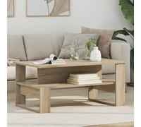 sephironlbb Table Basse chêne Sonoma 90 x 50 x 40 cm Bois d'ingénierie avec étagère de Rangement, Meuble Salon canapé pour apéritif, décoration et Organisation du séjour