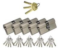 SEPOX® 5pcs Cylindre Profil Euro 60mm(30/30) Double Entrée Clé Maîtresse