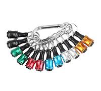 Seprendi Lot de 12 embouts de tournevis hexagonaux 1/4" avec tige de renvoi et porte-embouts (6 couleurs)