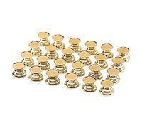 Seprendi Lot de 24 bases de boutons de tiroir en résine époxy cristal pour bricolage, accessoires de poignée de tiroir, base en alliage de résine DIY (doré)