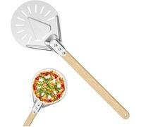 Sept pouces Pelle a pizza perforée, avec Résistance Aux Hautes Températurespour Four pour La Cuisson De Pizzas Maison, Pains Label