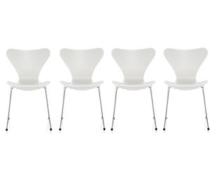 Sept / Série Chaise 3107 Frêne Set Fritz Hansen - 4250762802305