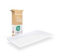 September - Surmatelas 110x190 cm Mousse Confort 6 cm d'épaisseur - Fermeté mi-Souple H2/H3 - pour Matelas, Lits boxspring etc. - Certifié Oeko-TEX® Standard 100 - Housse Lavable à 60°C