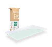 September Surmatelas Basique 140 x 210 x 6 cm - Moyen - Fabriqué en Allemagne - Certifié Oeko-Tex - Lavable à 60 °C - 140 x 210 cm