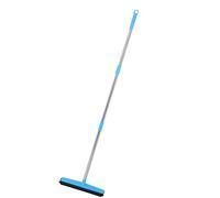 Septpenta Balai Multi Usage pour Tapis de Sol, Balai en Caoutchouc pour Épilation des Poils d'animaux avec Raclette Intégrée et Poignée Réglable pour Le Nettoyage Quotidien (Bleu)