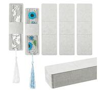 Septpenta Lot de 50 Pochettes pour Marque Pages en Kraft, 15 X 4, 6 cm, Moule pour Marque Pages en Résine, Cartes D'Affichage Vierges, Marque Pages en Papier Kraft Vrac Emballage Marque Page(Blanc)