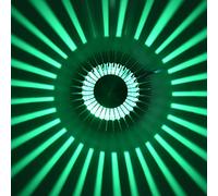 Septpenta Plafonnier LED 3W, Lumière 360°, Effet Décoratif Puissant, Applique Murale Moderne, Élégante et Simple pour Salon, Fête, KTV, Bar, Chambre, Cuisine, Couloir(Feu Vert de Haute qualité)
