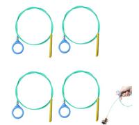 SEPWGUMD Déboucheur Canalisation 90 cm Lot de 4, Fil Acier Nyloné Anti-Casse pour Pâques et Carnaval, Furet Manuel pour Évier, Douche et Baignoire, Nettoyage Tuyaux Rapide et Écologique