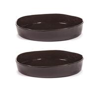 Serax Assiette creuse La Mère Ø20 cm lot de 2 Dark brown