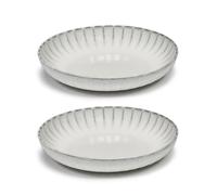 Serax Assiette haute Inku M Ø21 cm. lot de 2. White