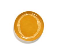 Serax Assiettes Ottolenghi Feast M Ø22.5 cm lot de 2 Yellow stripes-white