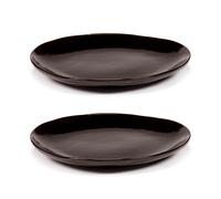 Serax Assiette La Mère Ø18 cm lot de 2 Dark brown
