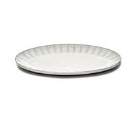 Serax Assiette ovale Inku L 21x30 cm Blanc