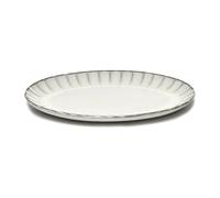 Serax Assiette ovale Inku S 17.5x25 cm Blanc