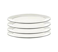Serax Assiette ovale Silhouette S 10x18.5 cm lot de 4 Blanc