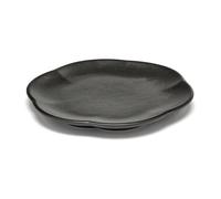 Serax Assiette striée Inku M Ø13.9 cm Noir