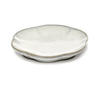 Serax Assiette striée Inku S Ø8.9 cm Blanc