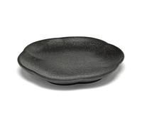 Serax Assiette striée Inku S Ø8.9 cm Noir
