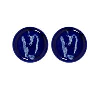 Serax Assiettes Ottolenghi Feast S Ø19 cm lot de 2 Dark blue-pepper white