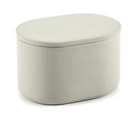 Serax Bocal de stockage ovale avec couvercle Cose haut 6.5x10.2 cm Beige
