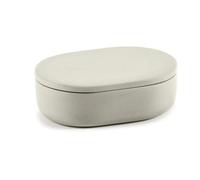 Serax Bocal de stockage ovale avec couvercle Cose S 3.3x10.2 cm Beige