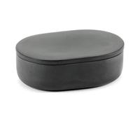 Serax Bocal de stockage ovale avec couvercle Cose S 3.3x10.2 cm Gris foncé