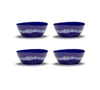 Serax Bol Ottolenghi Feast L Ø17 cm lot de 4 Dark blue stripes-white