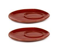 Serax La Mère soucoupe pour tasse à café Ø14.5 cm lot de 2 Venetian red
