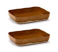 Serax La Nouvelle Table plateau de four No10 22x30 cm lot de 2 Brown
