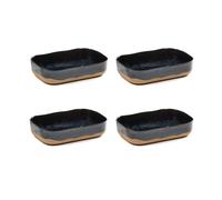 Serax Le Nouvelle Table plateau extra profond No5 L lot de 4 Dark blue