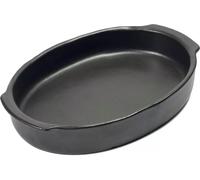 SERAX Plat à four ovale M Pure Black, Contenu : 1,3 litre