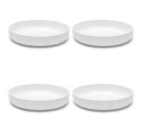 Serax Set de Bols à Pâtes Vaisselle Base par Piet Boon | Ensemble de 4 Assiettes Creuses pour Salades et Soupes | Bols Blancs en Porcelaine | Compatible avec le micro-ondes | Bols pour le Dîner