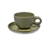 Serax Tasse à café avec soucoupe Surface 13 amogreen