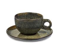 Serax Tasse à cappuccino avec soucoupe Surface 23 cl Indi grey
