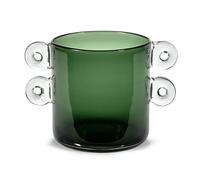 Serax Vase avec anse Wind & Fire 18 cm Dark green