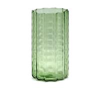 Serax Vase Waves 01 21 cm Green-clear